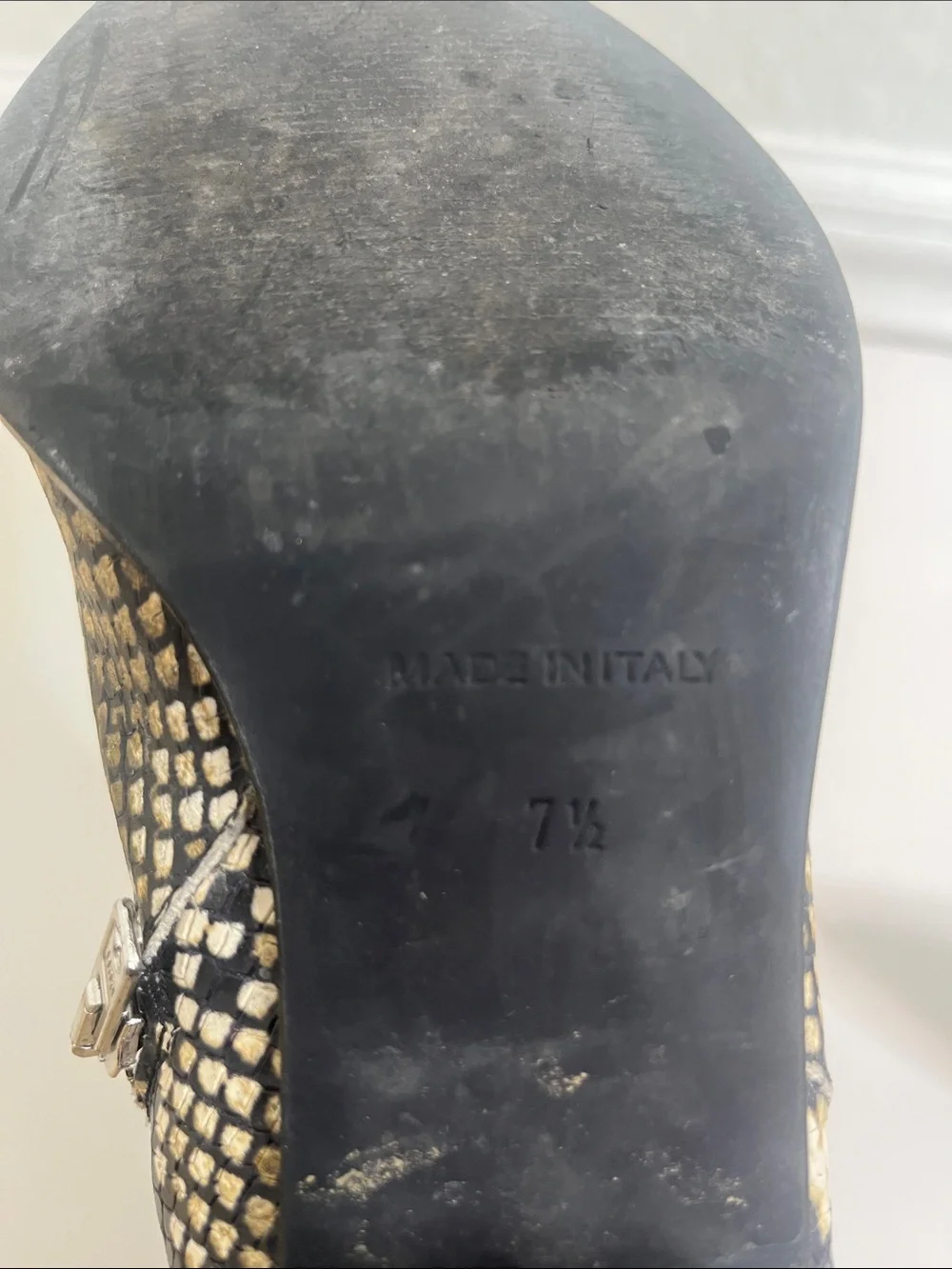 Everlane Boss Boot Snakeskin Sz 7.5